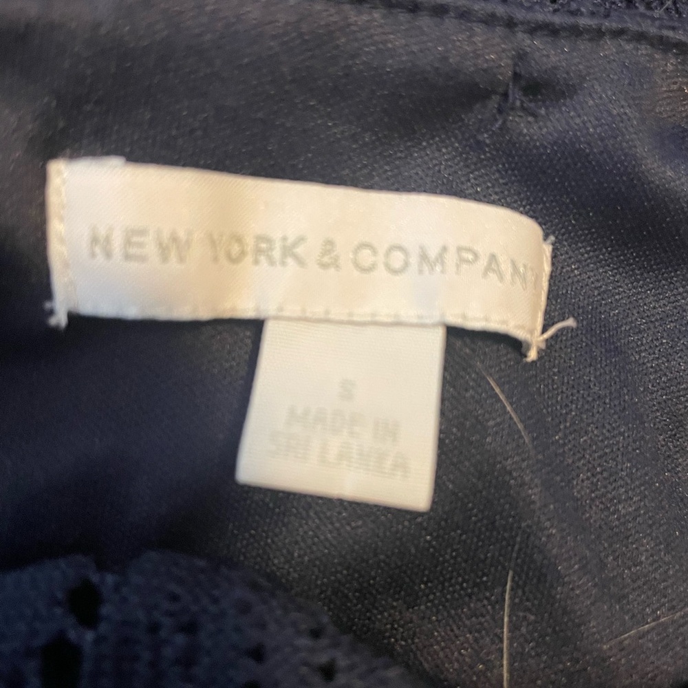 New York & Company Navy Maxi Dress - Picture 6 of 10
